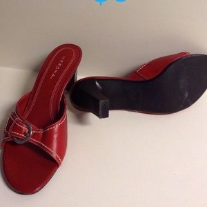 Merona Red Heel Mule 7.5